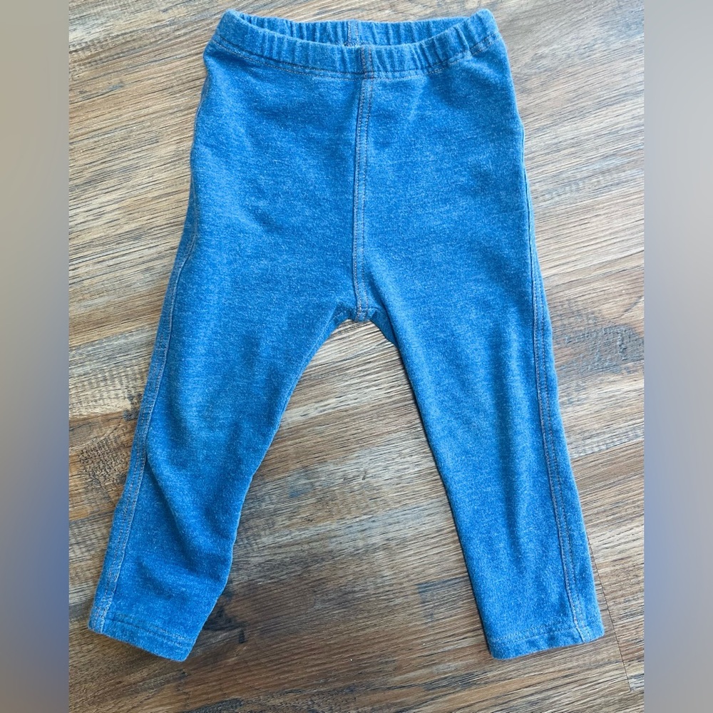 Uniqlo Baby Denim Like Blue Leggings
